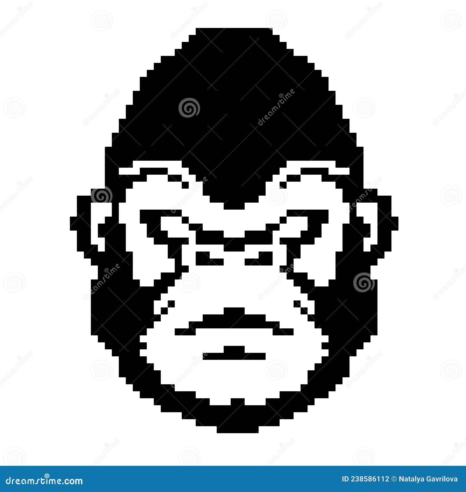 NFT Art Cryptopunk a Monkey Stock Photo - Image of primate, crypto:  238586112