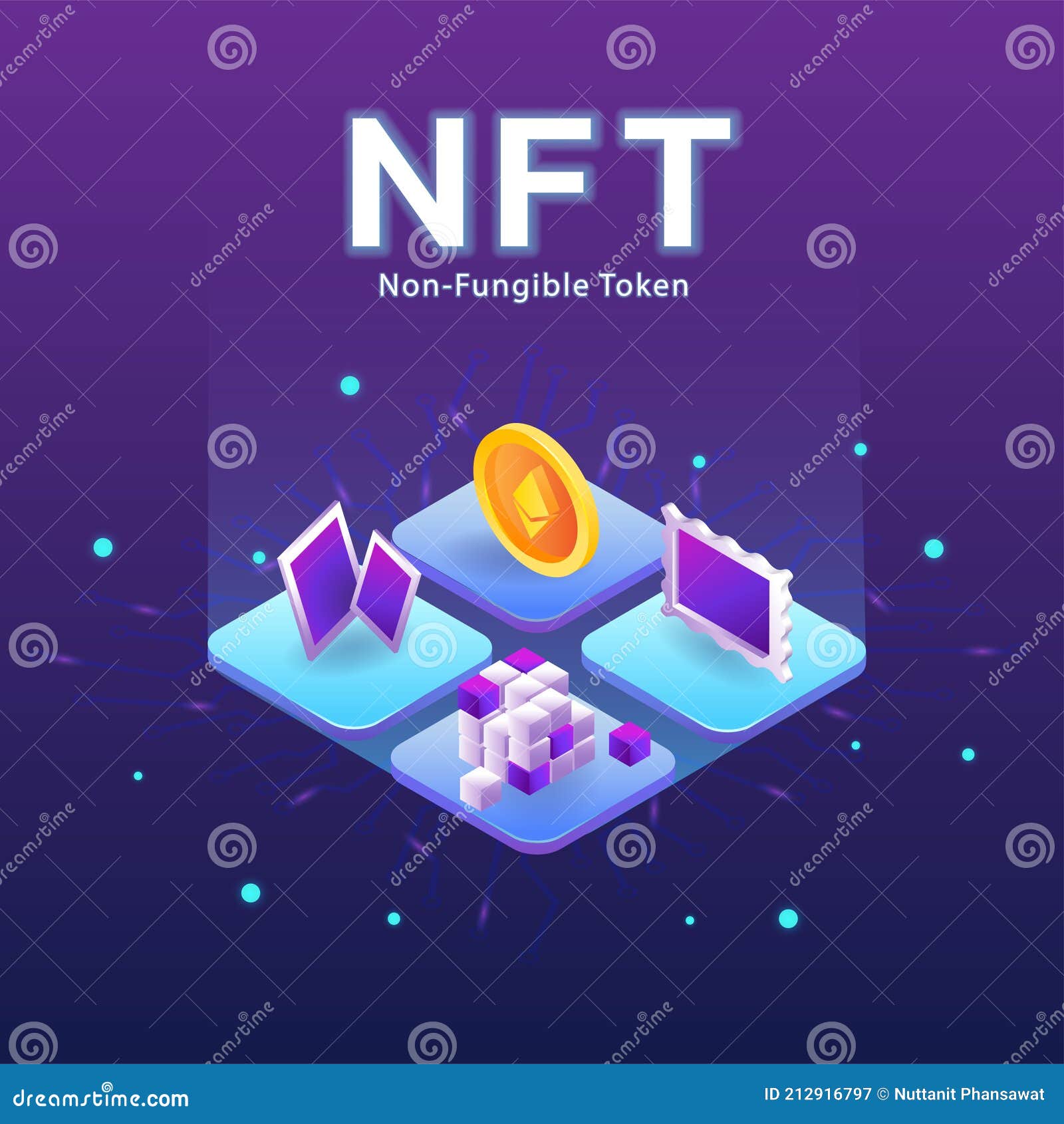 concept of nft ,non-fungible token