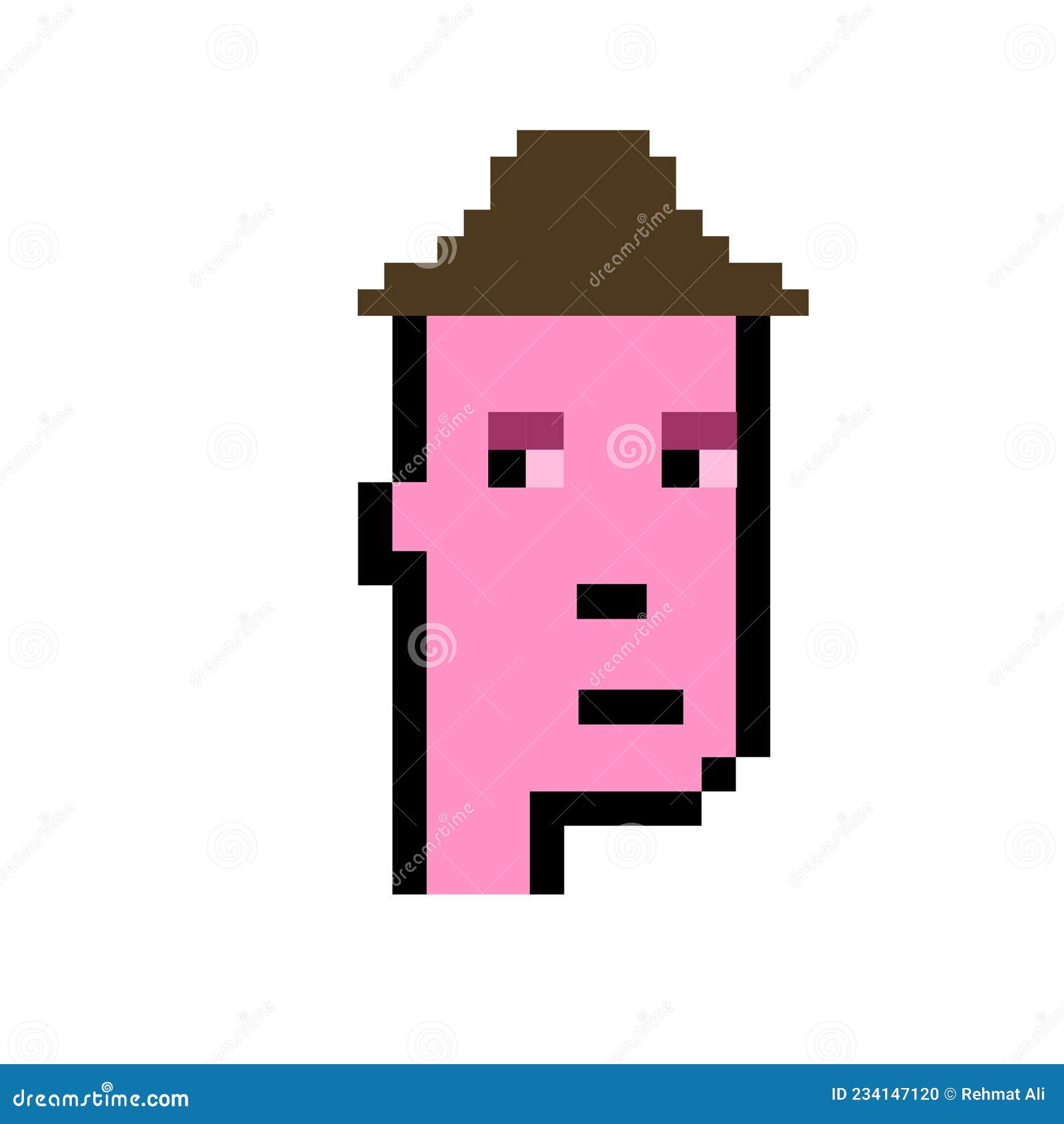 nft non fungible tokens crypto art, cryptopunks, nft blockchain, pixel art character on white background