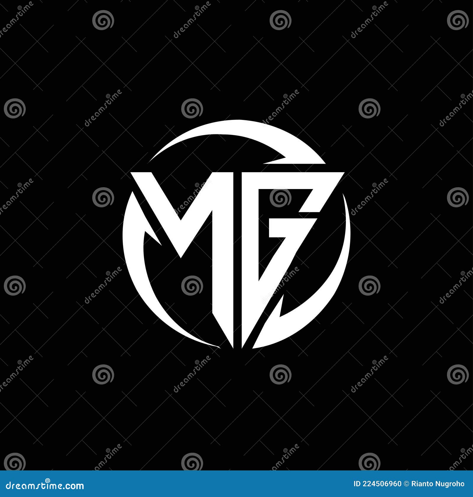 NG Logo Monogram Design Template Stock Vector - Illustration of letter