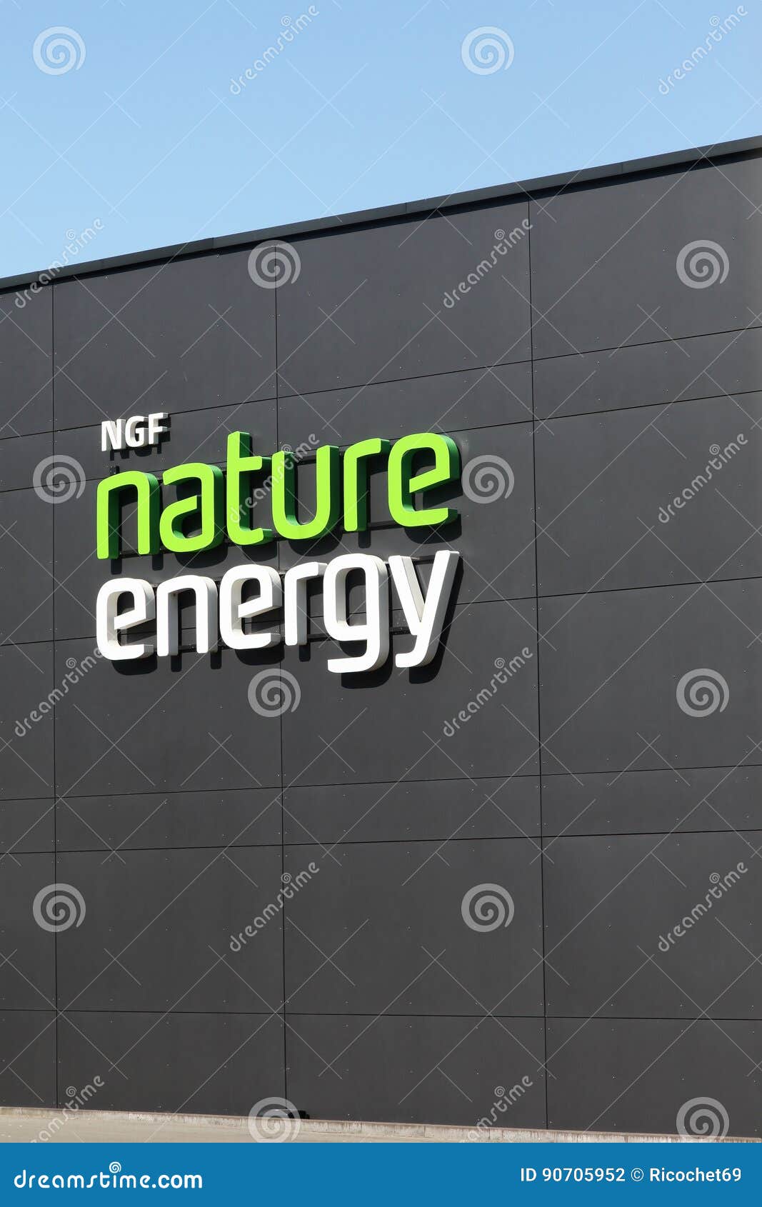 Nature Energy Logo on a Wall Editorial Photography - of brand: 90705952