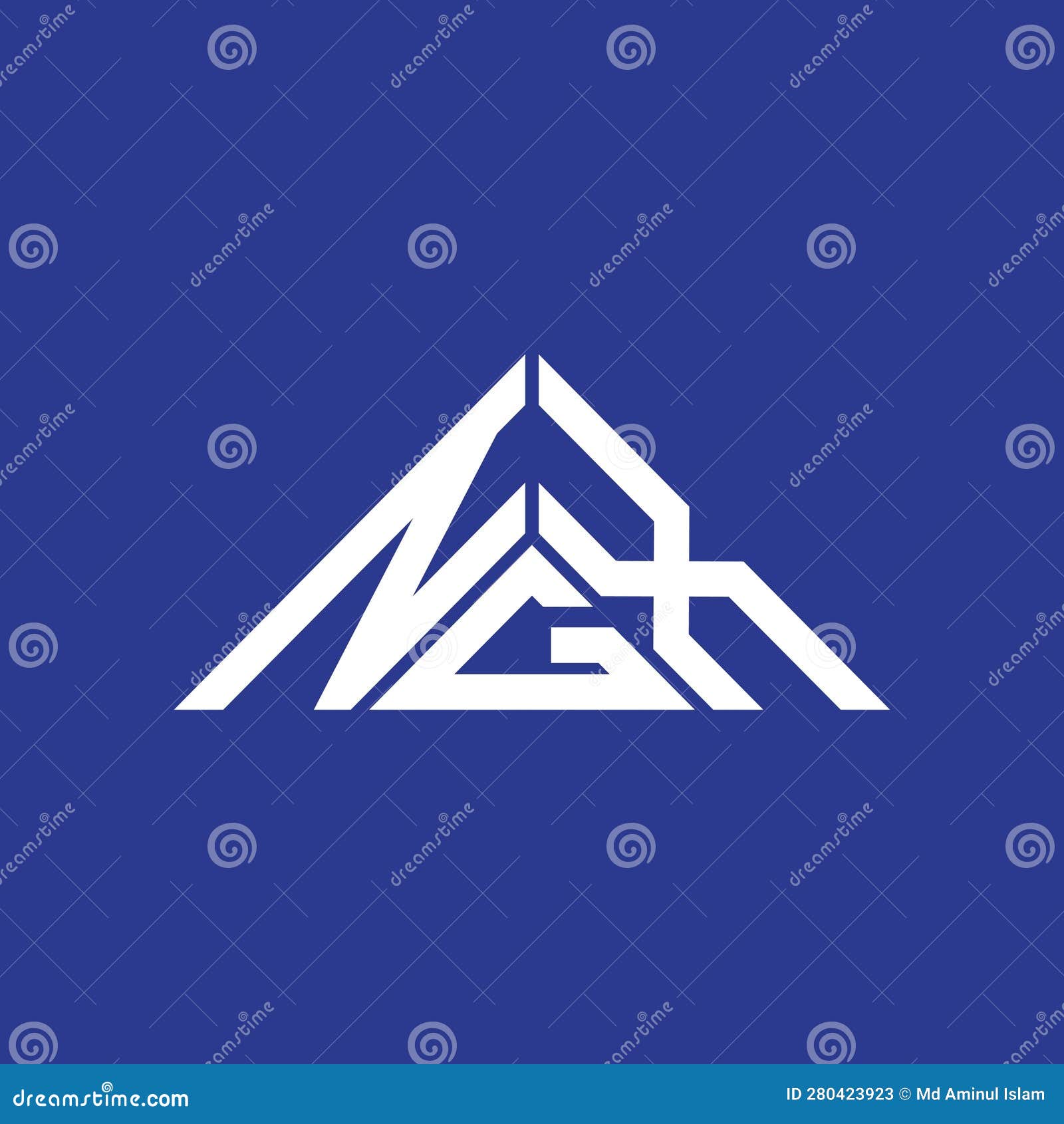 ngx letter logo creative  with  graphic, ngx simple and modern logo in triangle 