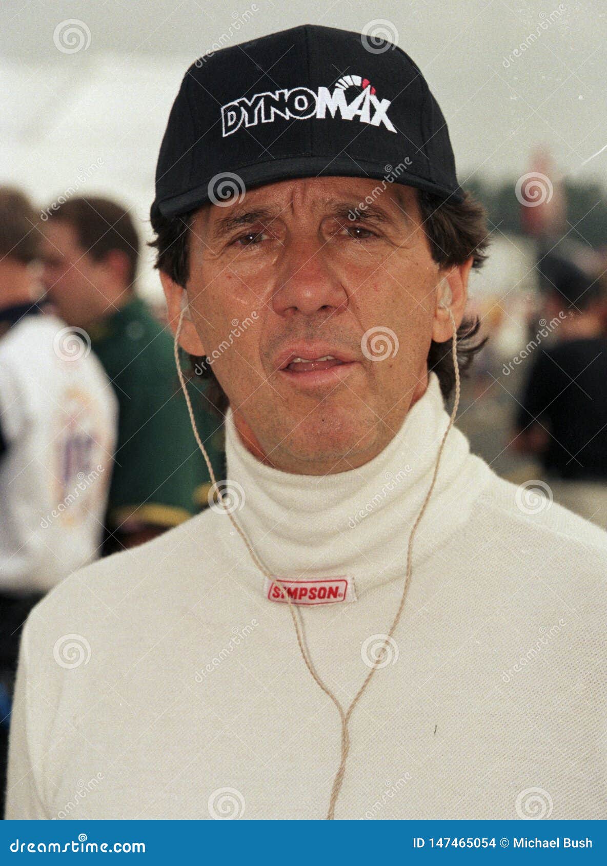 NHRA-chaufför Joe Amato i groparna på Gatornationalsen i Gainesville, Florida i den sena 90-tal