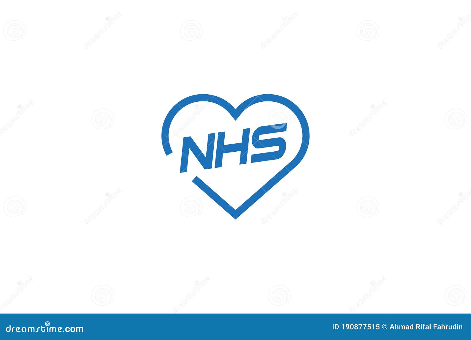 nhs logo  . letter nhs in the hearth  logo  .  