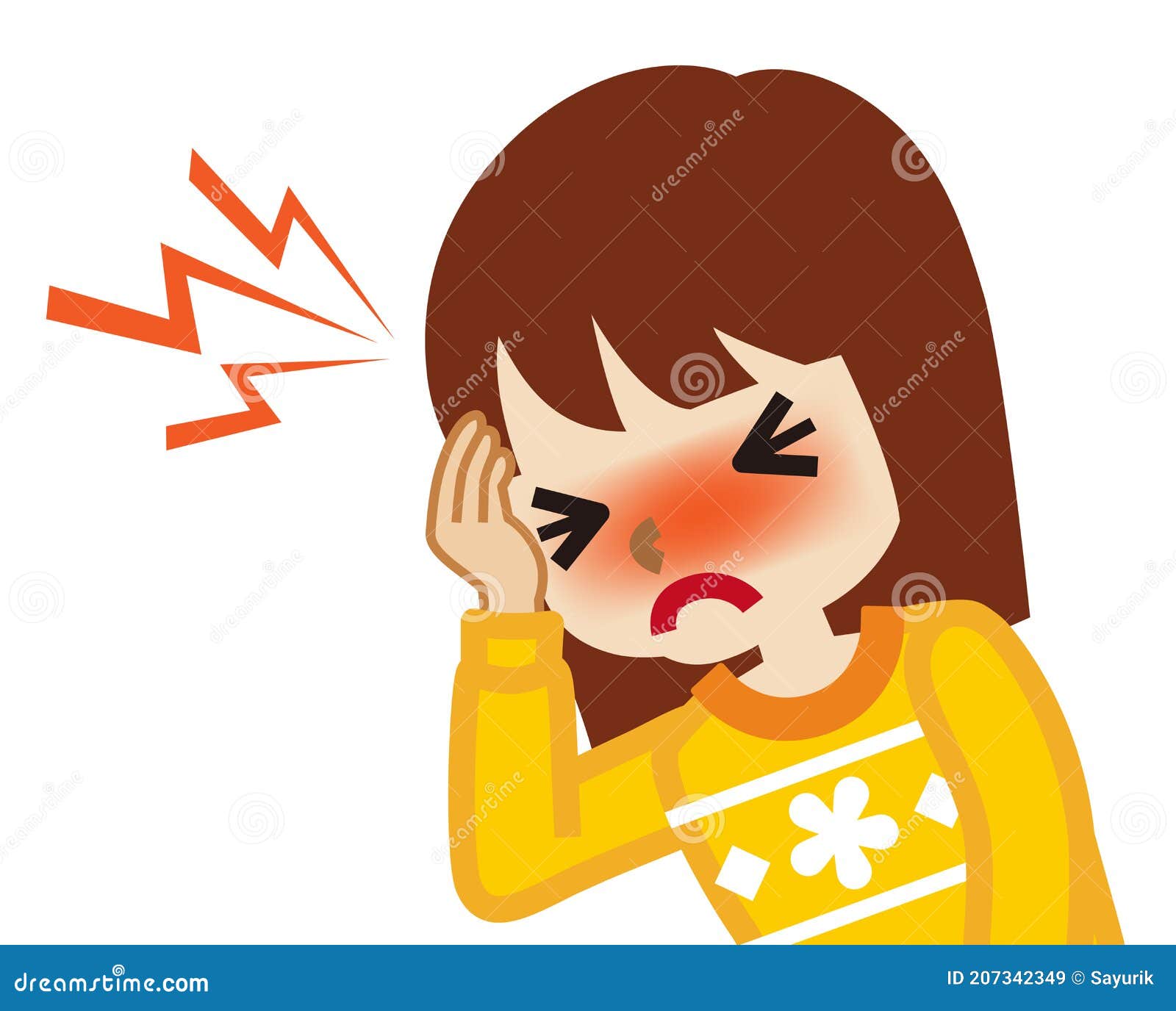 Niña Sufre De Dolor De Cabeza Ilustración del Vector - Ilustración de gente, sufre: 207342349 Niña Sufre De Dolor De Cabeza Ilustración del Vector - Ilustración de gente, sufre: 207342349