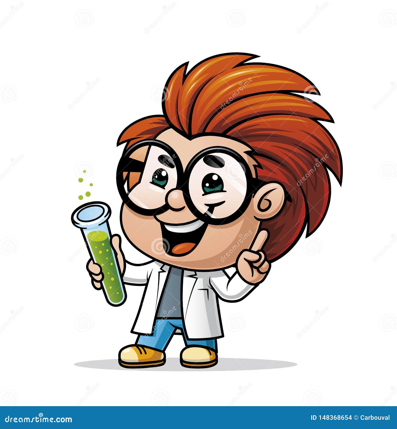 Niño científico ilustración del vector. Ilustración de escuela - 148368654 Niño científico ilustración del vector. Ilustración de escuela - 148368654