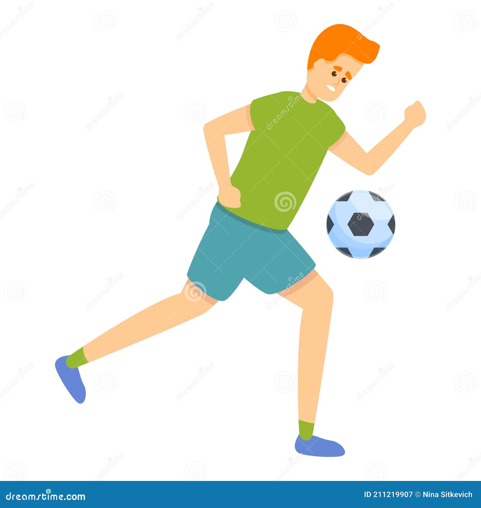 Niño Jugar Fútbol Icono Dibujos Animados Estilo Ilustración del Vector -  Ilustración de salto, persona: 211219907