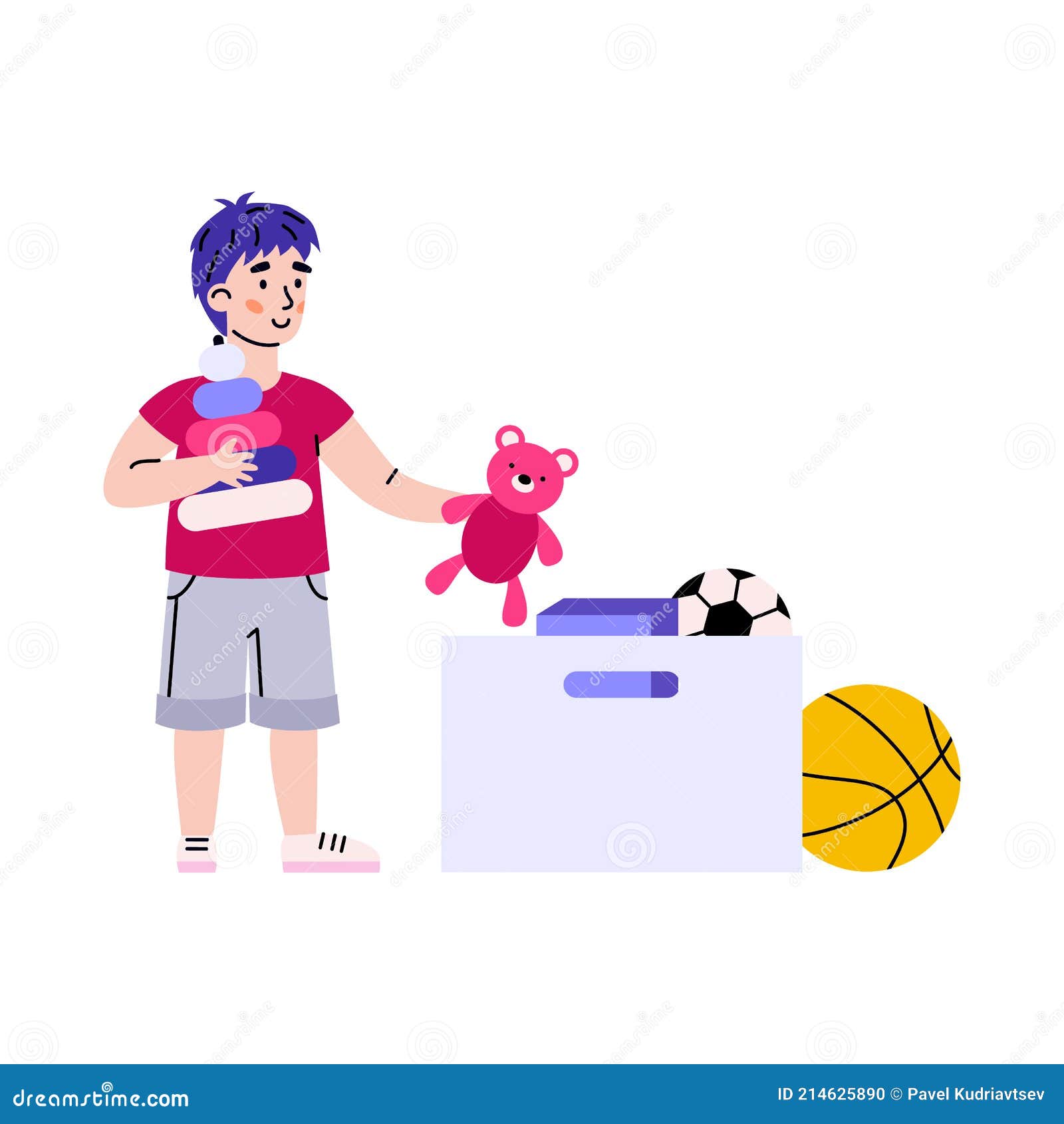 Niño Ordenando Sus Juguetes Sí Mismo Aislado Vector Ilustración De Dibujos Animados. Ilustración del Vector - Ilustración de persona, responsabilidad: 214625890 Niño Ordenando Sus Juguetes Sí Mismo Aislado Vector Ilustración De Dibujos Animados. Ilustración del Vector - Ilustración de persona, responsabilidad: 214625890