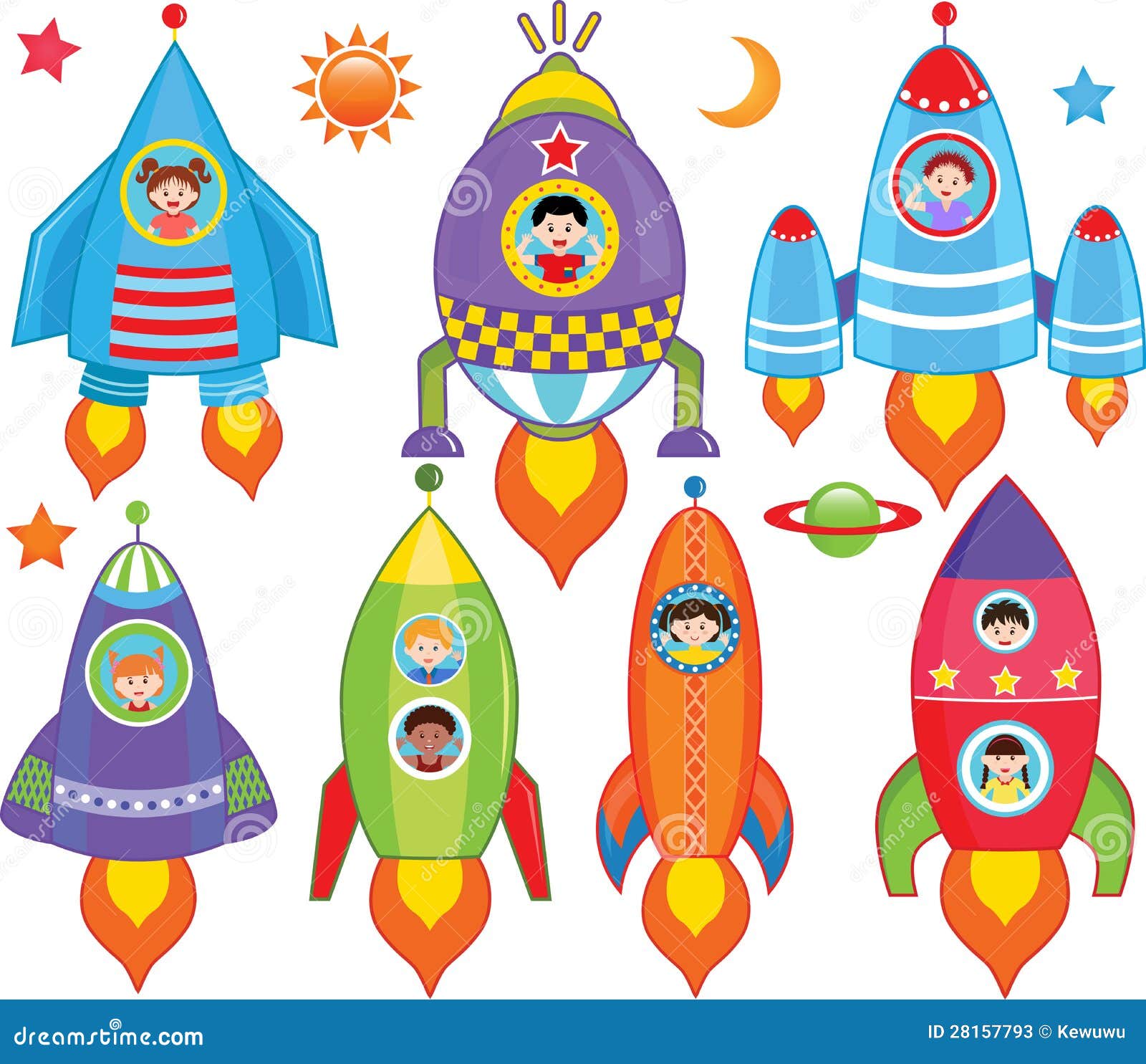 Niños Dentro De La Nave Espacial, Nave Espacial Ilustración del Vector -  Ilustración de acortar, orbital: 28157793