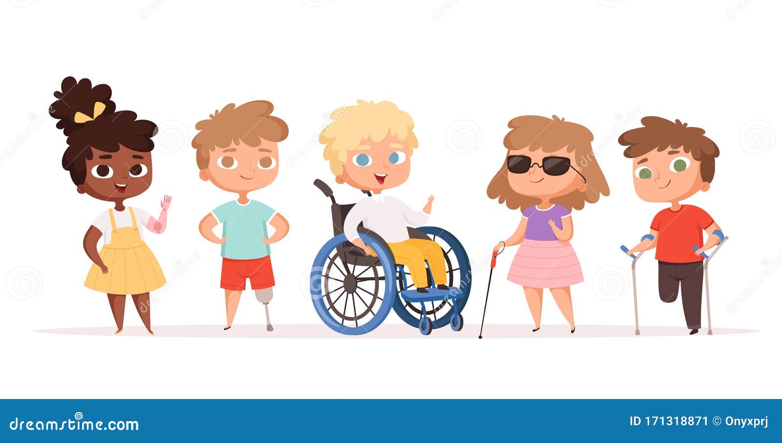 Niños Discapacitados Niños En Silla De Ruedas Personas Enfermas De Vectores  Discapacitados Ilustración del Vector - Ilustración de muchacho, adulto:  171318871
