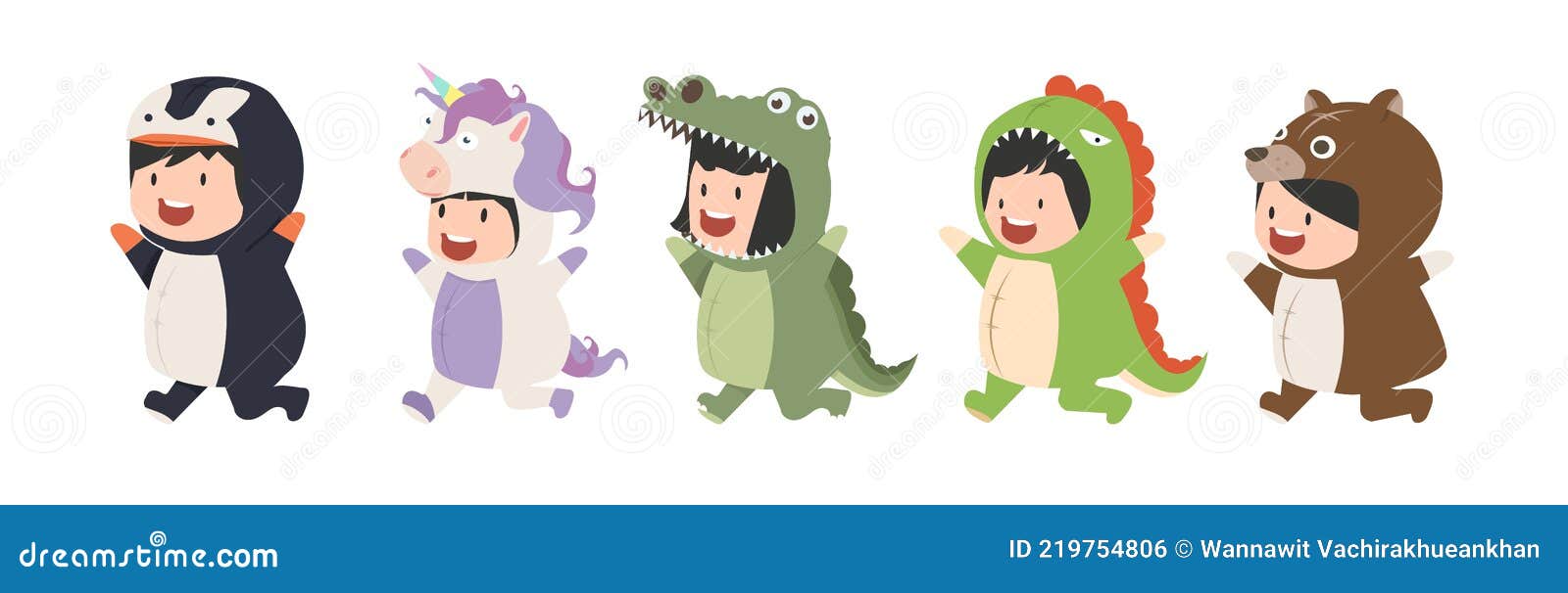 Niños Personajes En Animales Disfraces Conjunto De Dibujos Animados Ilustración del Vector - Ilustración de cabrito, dinosaurio: 219754806 Niños Personajes En Animales Disfraces Conjunto De Dibujos Animados Ilustración del Vector - Ilustración de cabrito, dinosaurio: 219754806