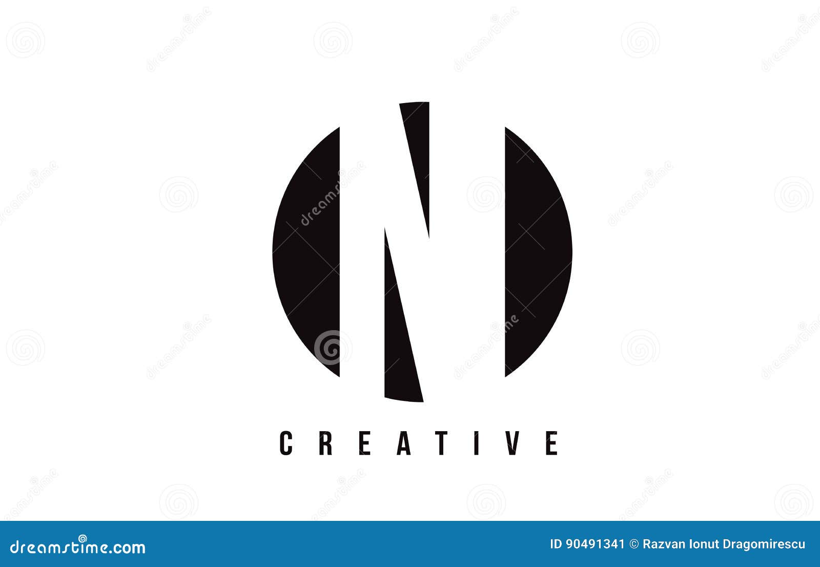 ni n i white letter logo  with circle background.