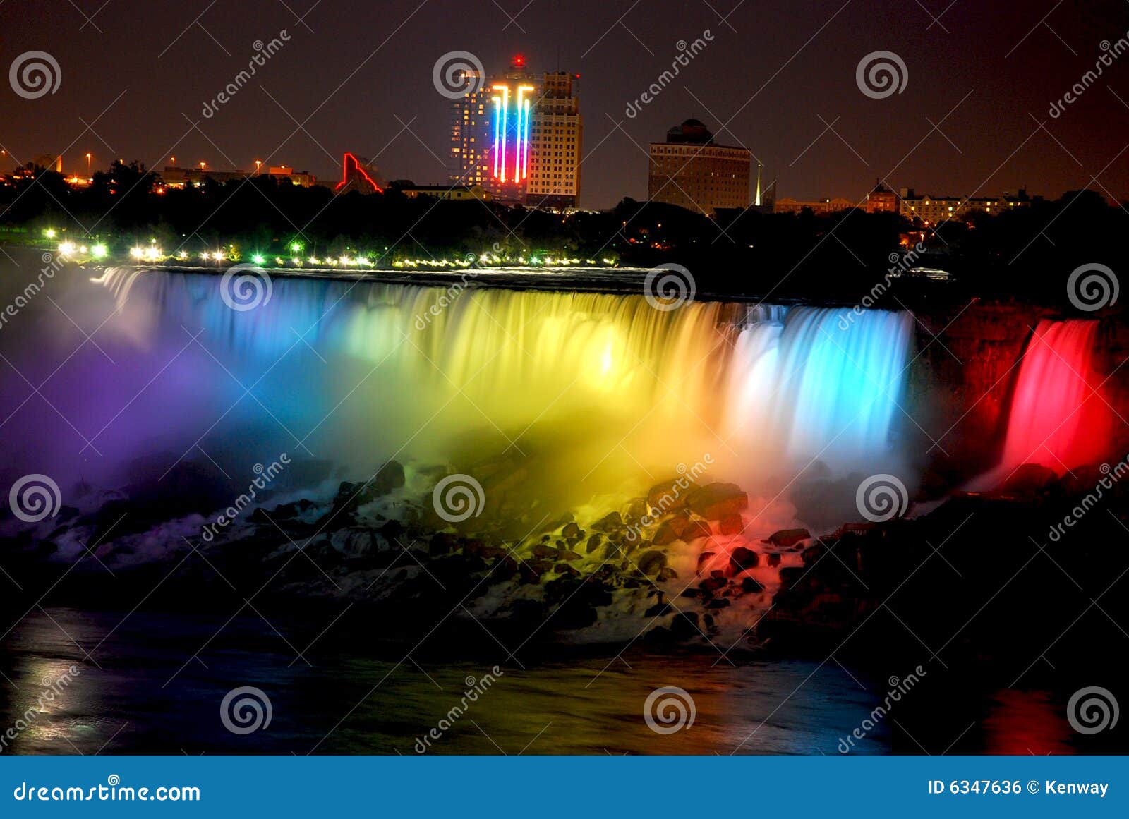 NIAGARA FALLS Canada stock photo. Image of niagara, night 6347636