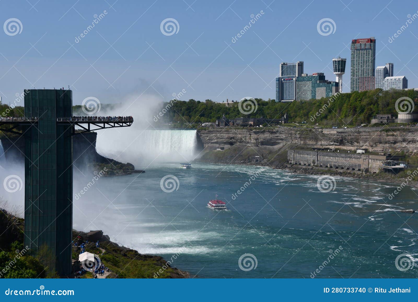 Niagara Falls Observation Tower in Niagara Falls, New York, on the US
