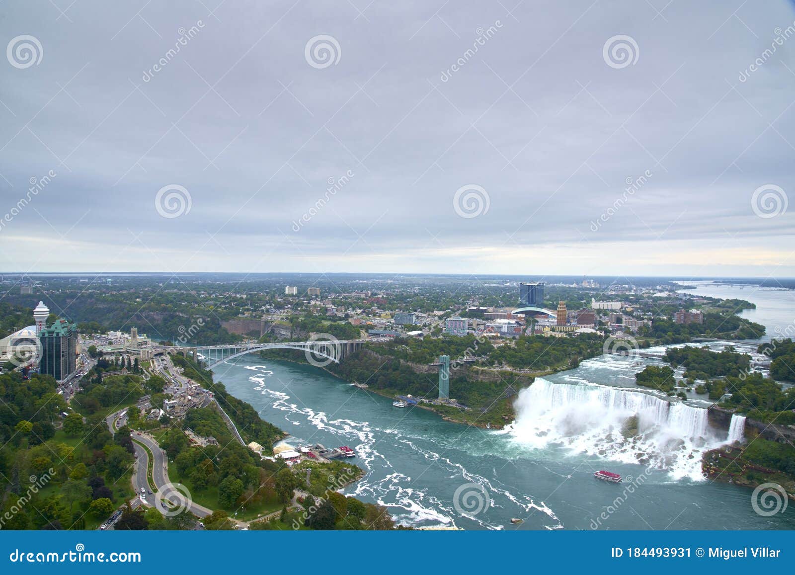 Niagara Falls in Canada Border Stock Image Image of flow, canadian
