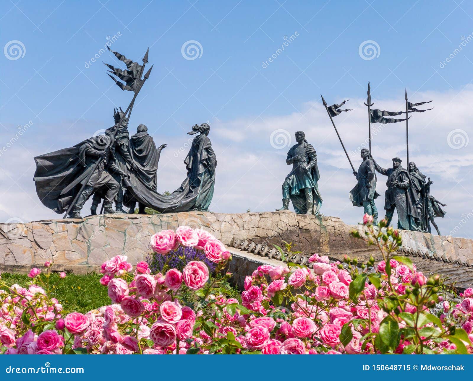 Nibelungendenkmal Monument in Tulln, Austria Stock Image - Image of