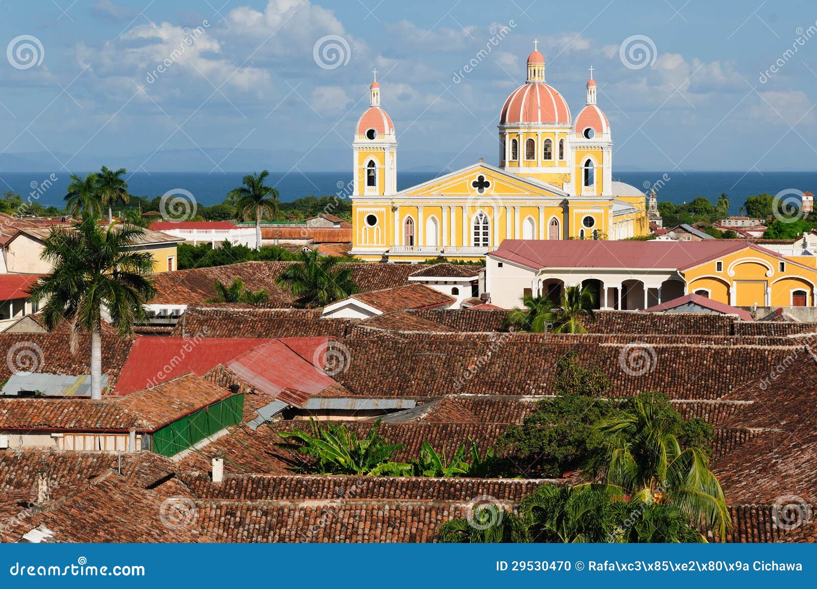 nicaragua, view on the old granada