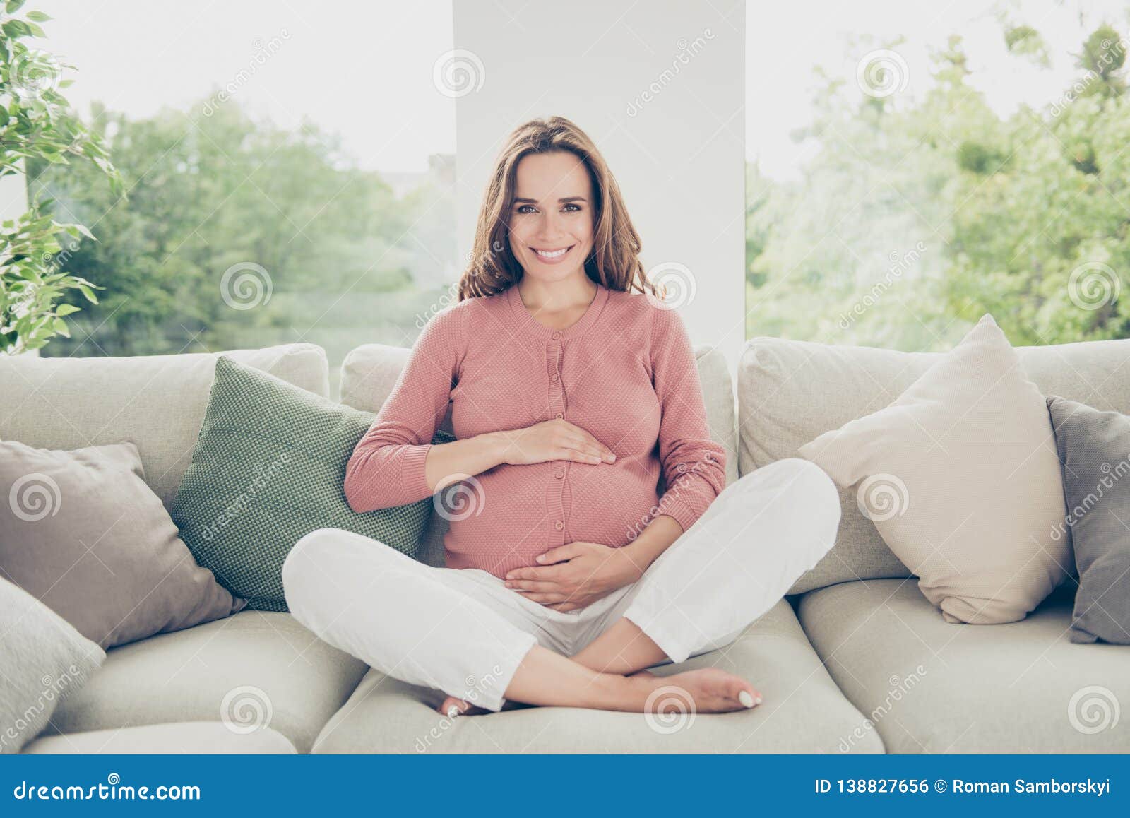 nice adorable calm lovely sweet tender beautiful pregnant curly-