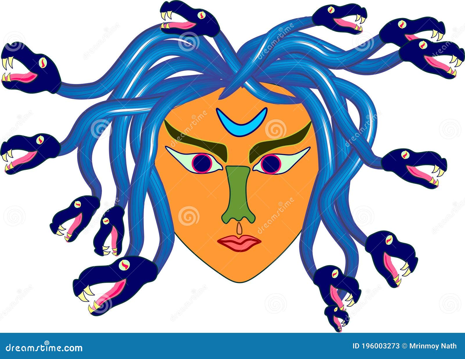 That is the Nice Art Work of Medusa Face Which is Looking so