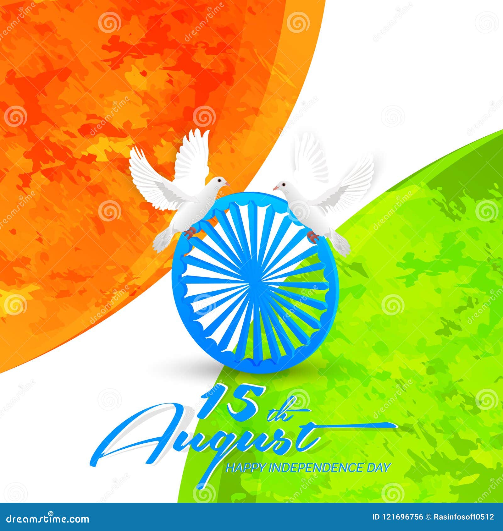 Independence Day of INDIA or 15th of August Stock Vector ...