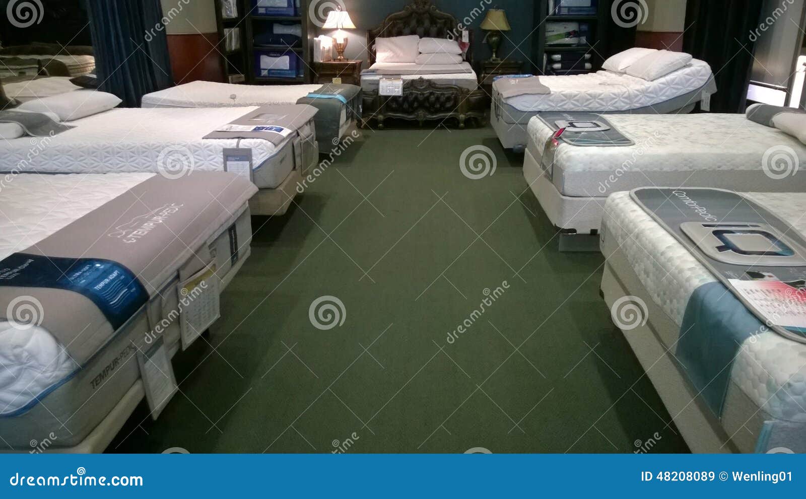 Nice Bed and Mattress Selling at Store Editorial Stock Image Image of