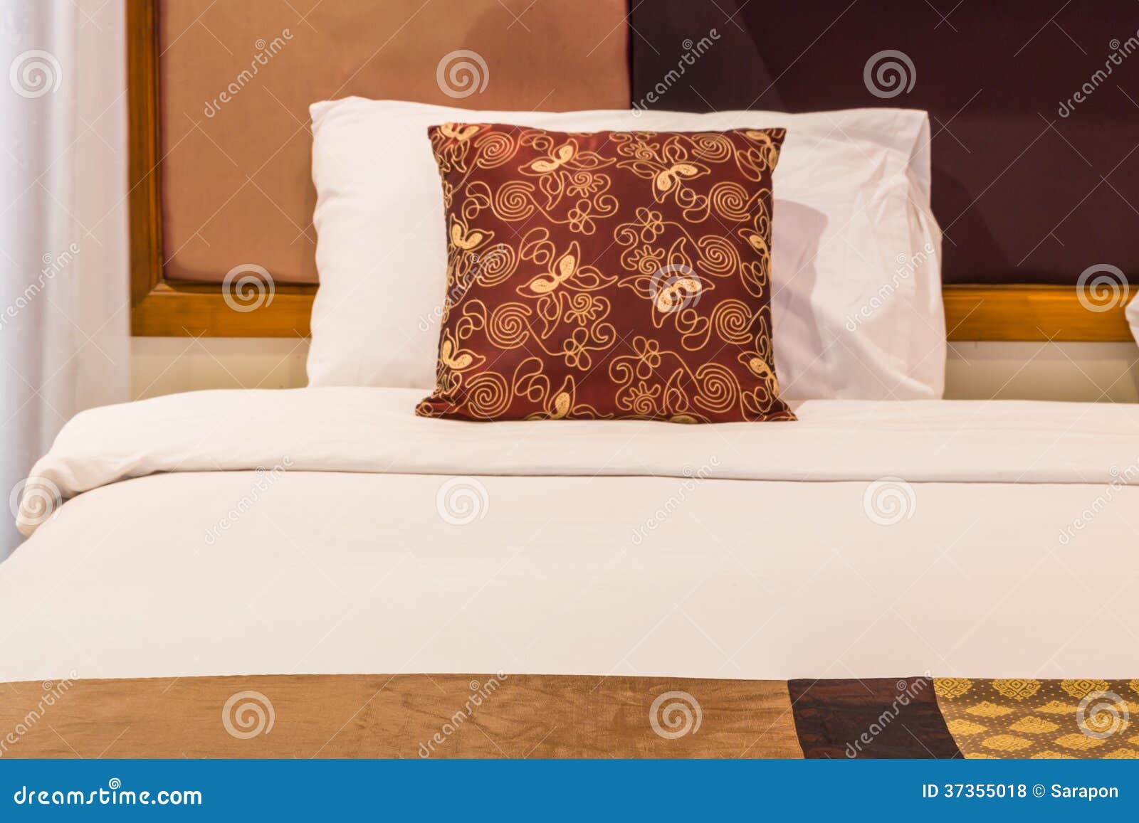 Nice Bed in Typical Contemporary Setting Stock Photo Image of luxury