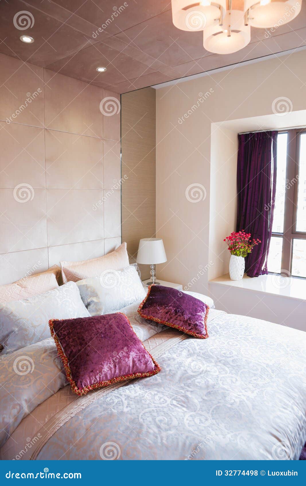 Nice bedroom stock photo. Image of window, decor, room 32774498