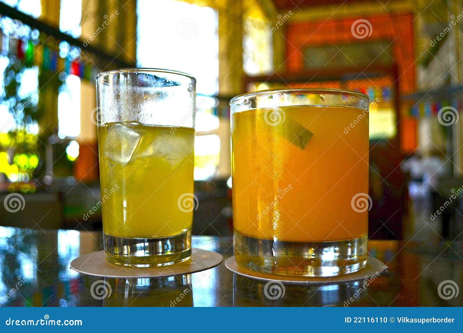 Nice cocktails in the bar stock photo. Image of beach 22116110