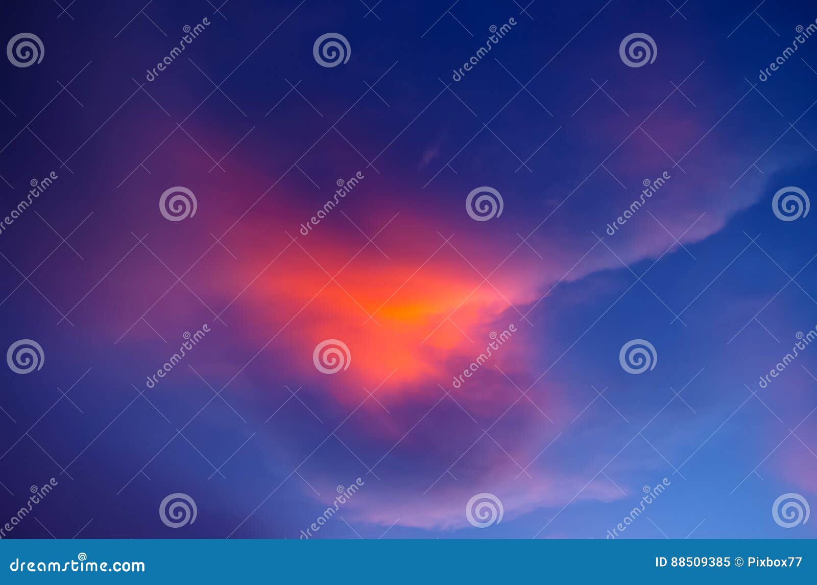 Nice Colorful Clouds Effected with Sunset Light Stock Image Image of