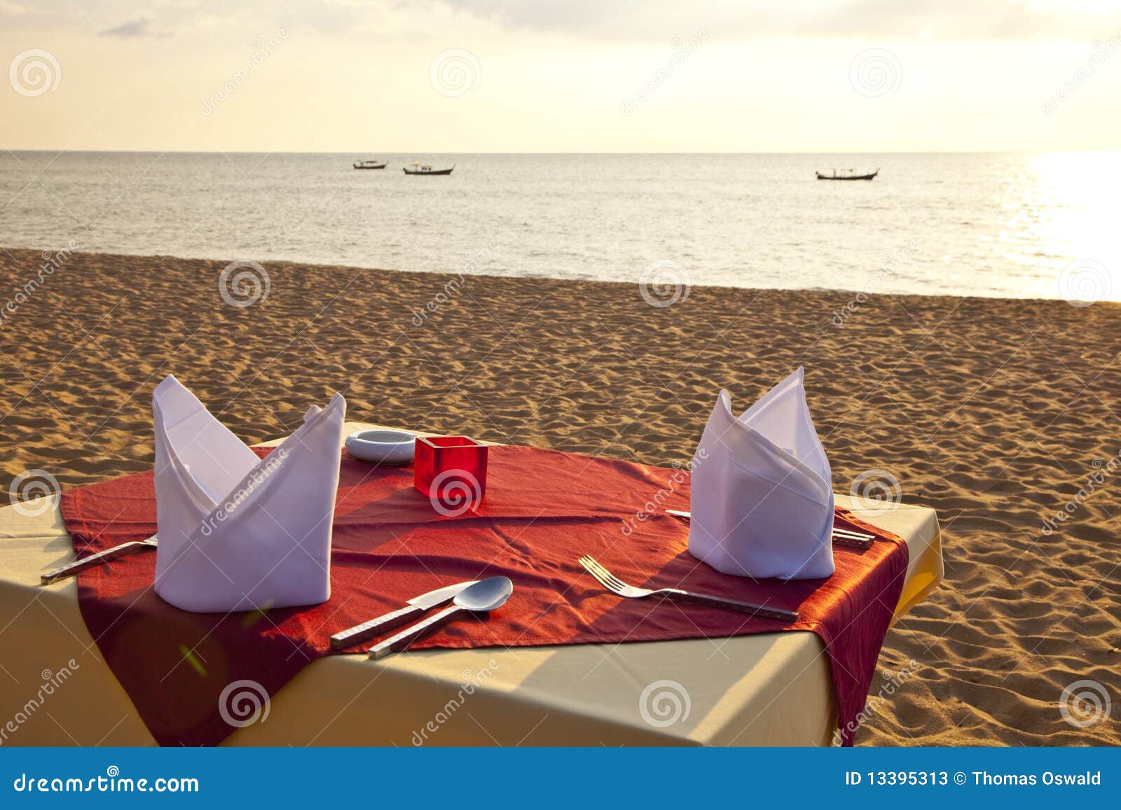 Nice dinner stock image. Image of caterer, ocean, paradise - 13395313