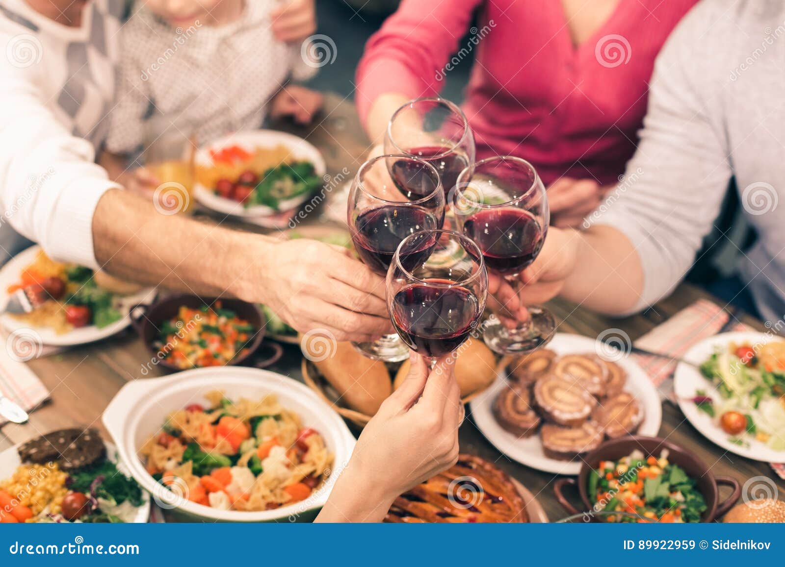 Nice Family Having Tasty Dinner Stock Image - Image of dining, happy