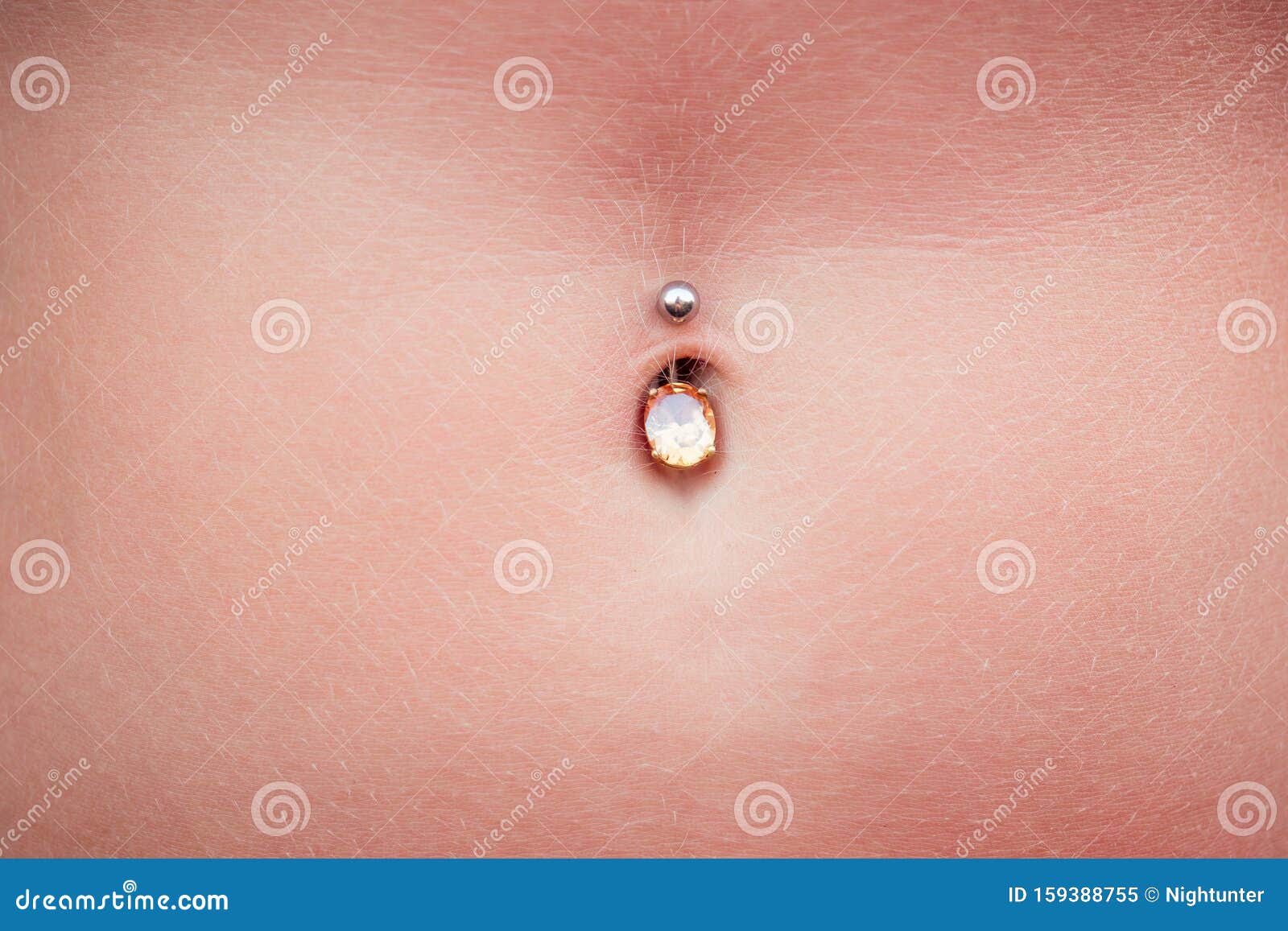 Nice Female Models Navel Belly Piercing Fitness Stock Image Image Of 