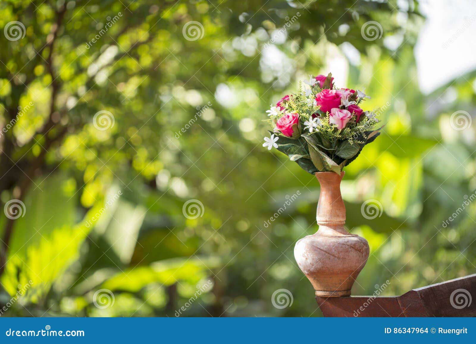 Nice Flowers in the Antique Vase Pot Stock Photo Image of pastel