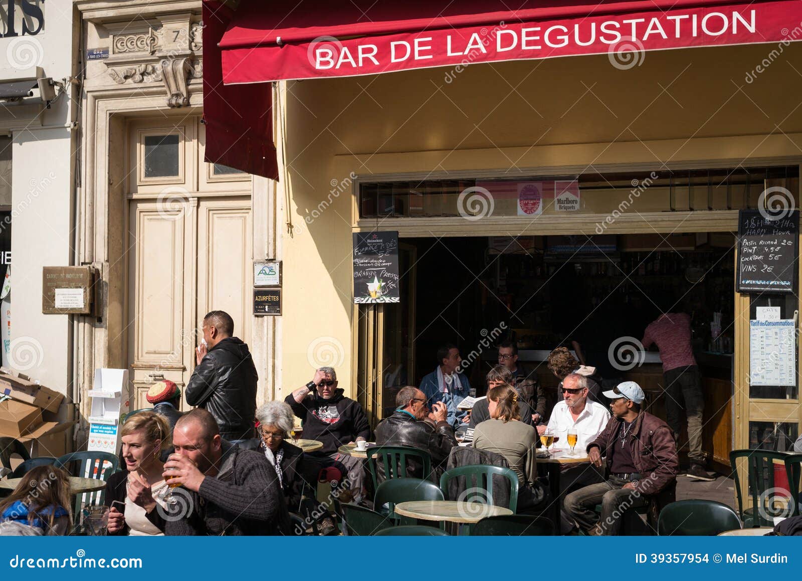 Nice France Cafe Street Scene Editorial Stock Image - Image of coffee