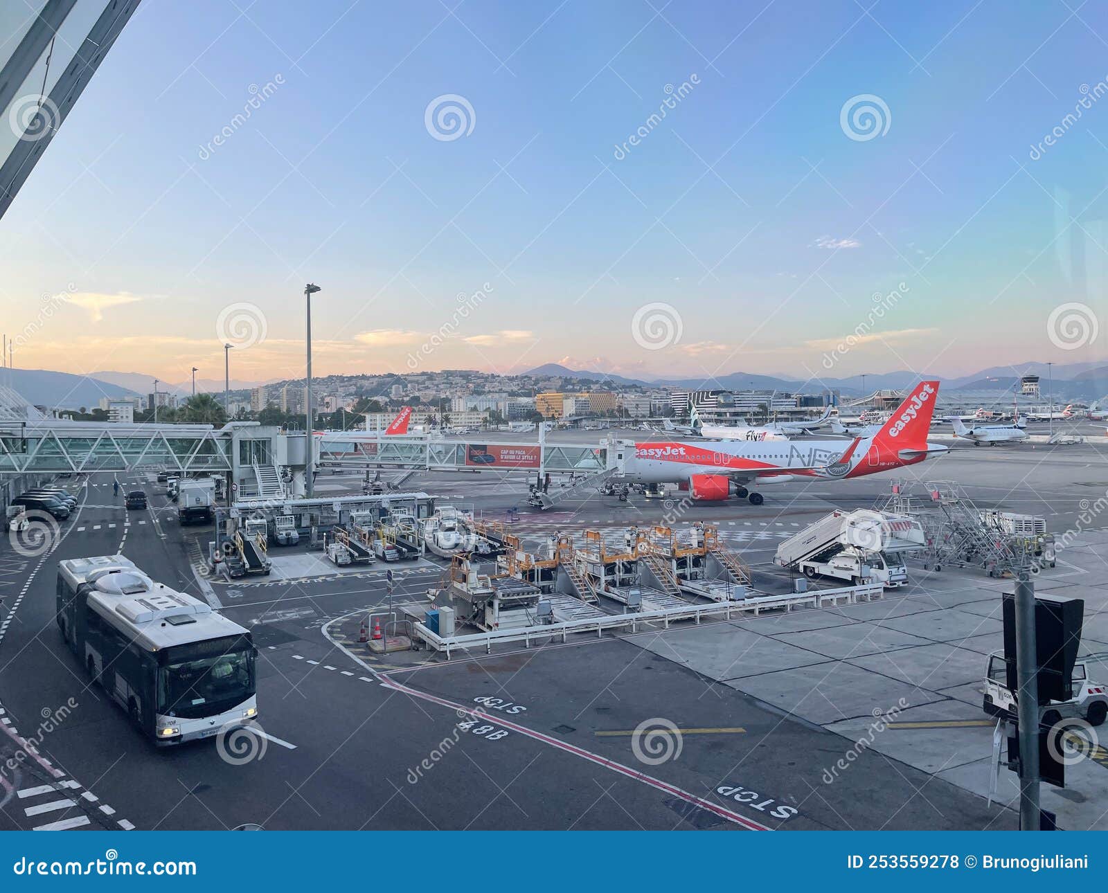 Nice Airport France July 68 2022 Stock Photo 693894096