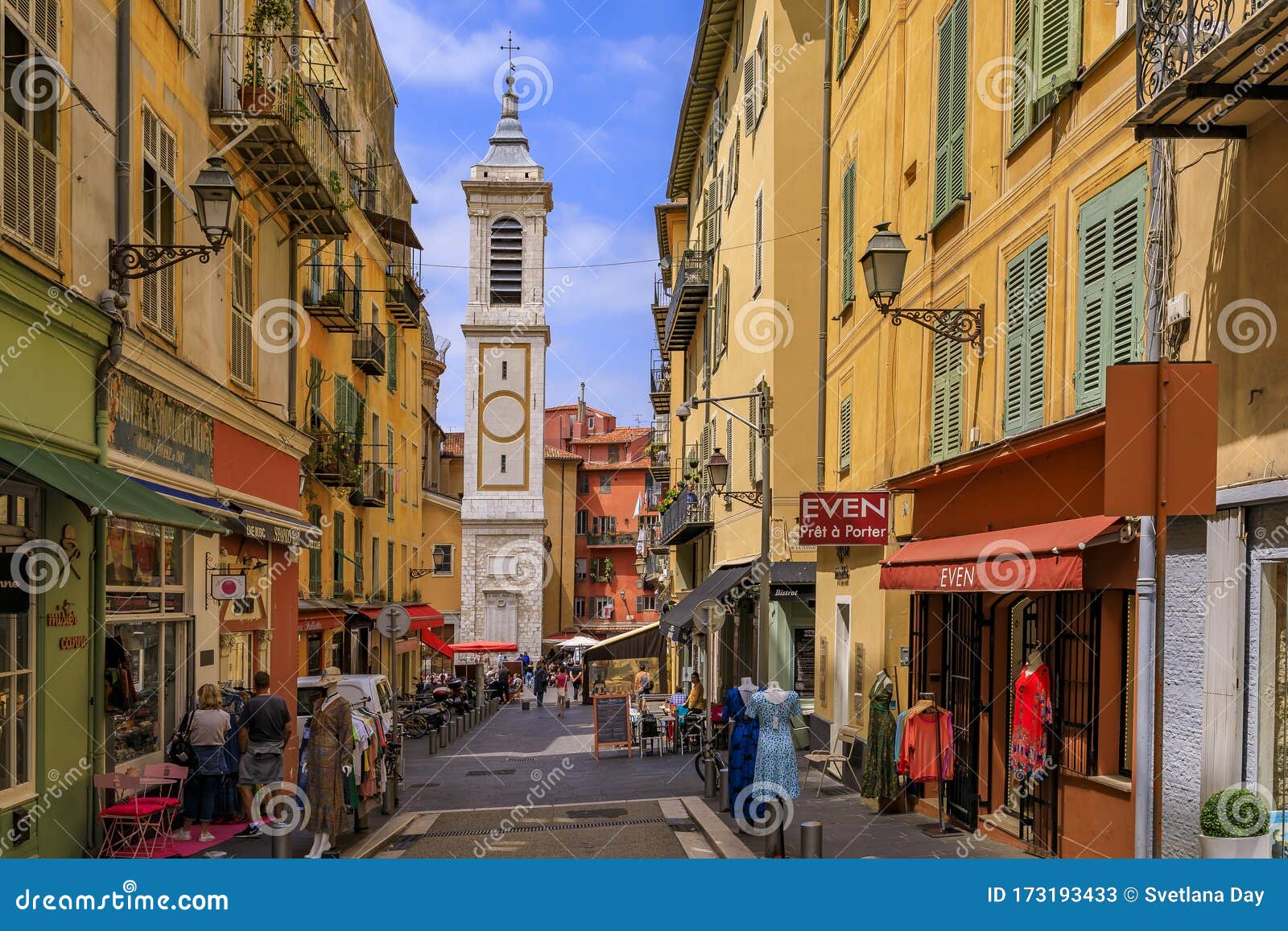 Nice, Cote d'Azur, France , French Riviera - Place Rossetti in the