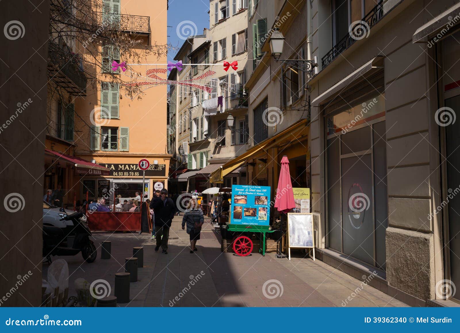 Nice France Street Scene Restaurant Editorial Image - Image of auto