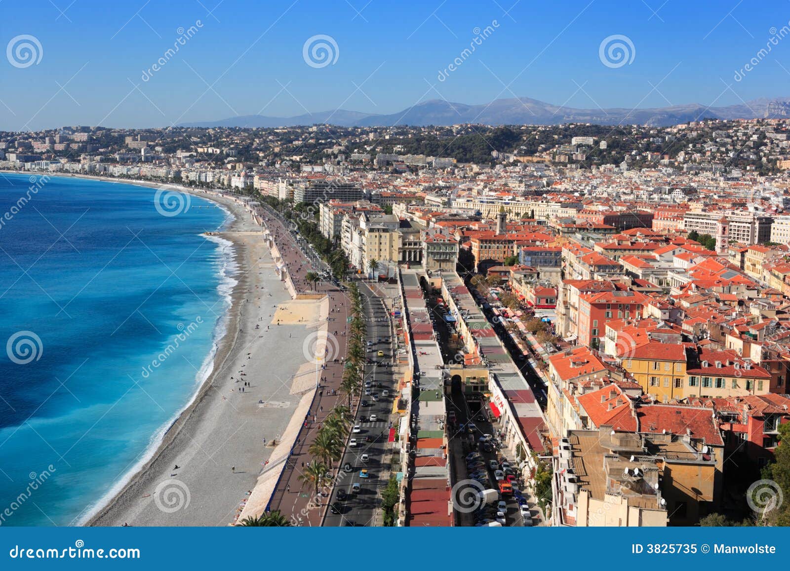 Nice, Franse Riviera stock afbeelding. Image of riviera - 3825735