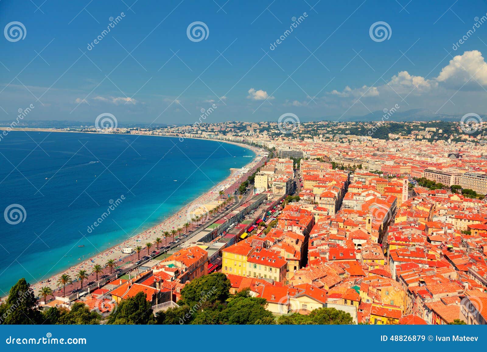 Nice, Franse Riviera stock afbeelding. Image of overzees - 48826879