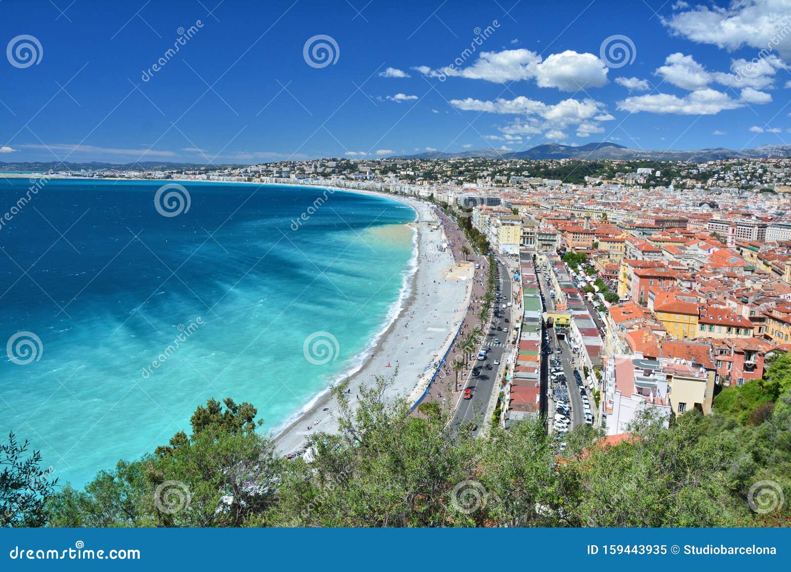 nice, french riviera cote d`azur in provence, france