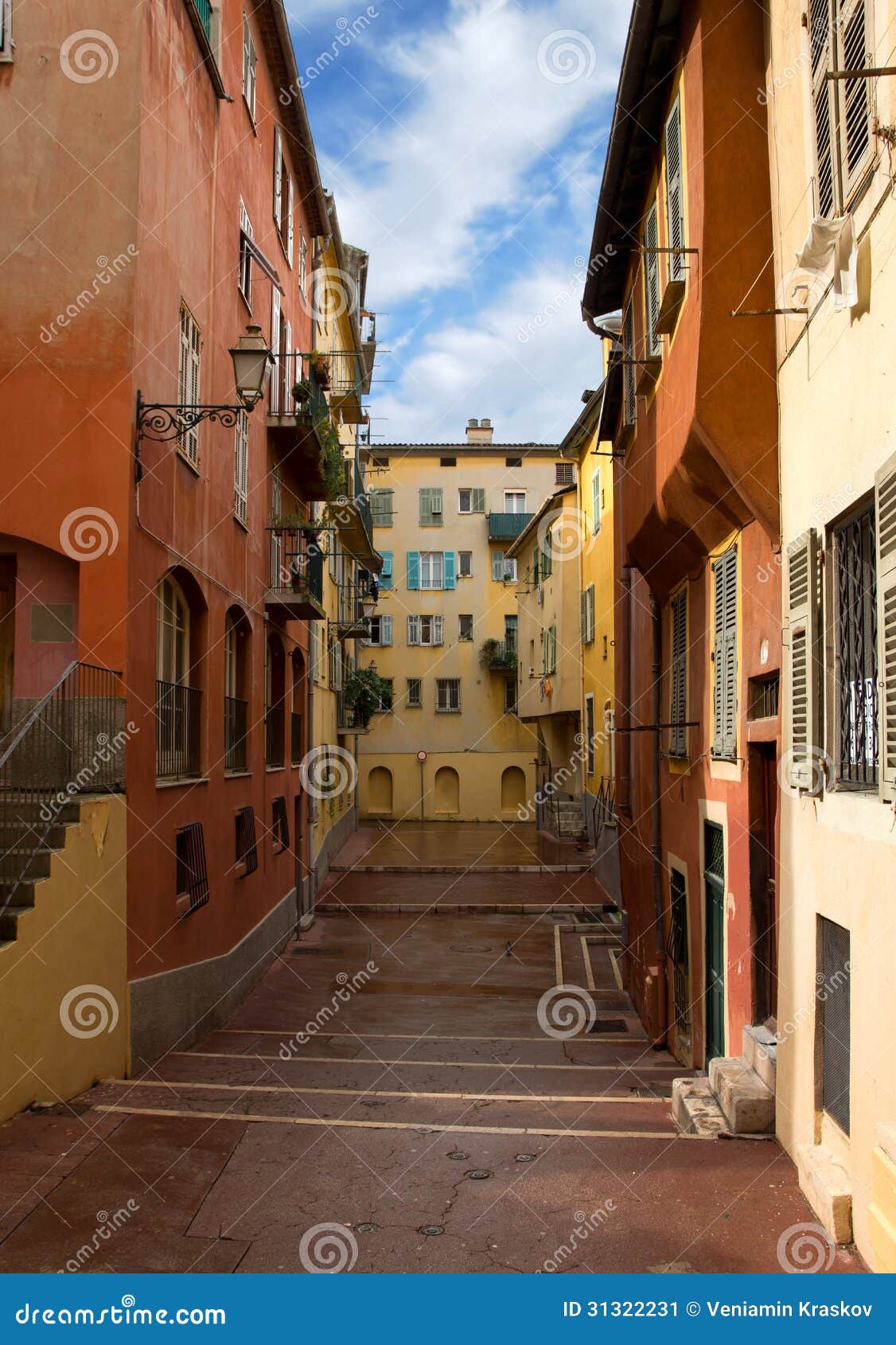 Nice Houses in the Old Town Stock Image Image of mediterranean
