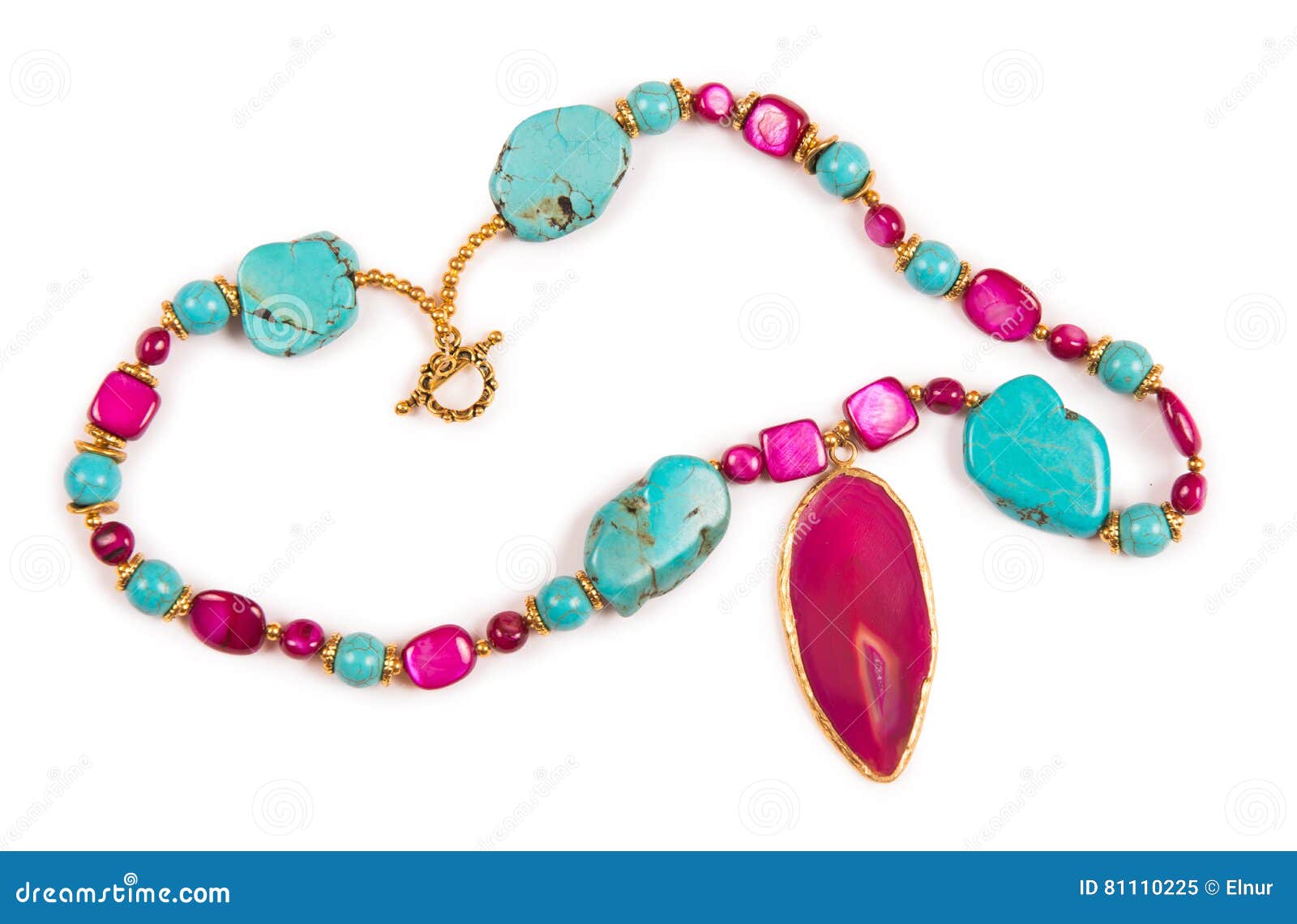 The Nice Jewellery Isolated on the White Background Stock Image Image