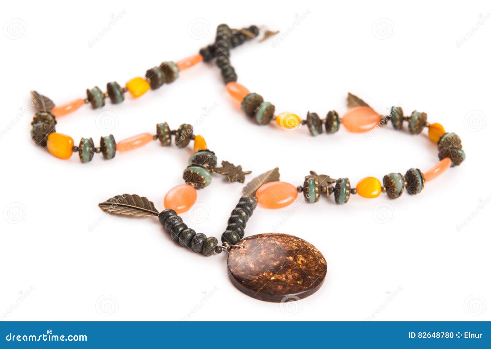 The Nice Jewellery Isolated on the White Background Stock Photo Image