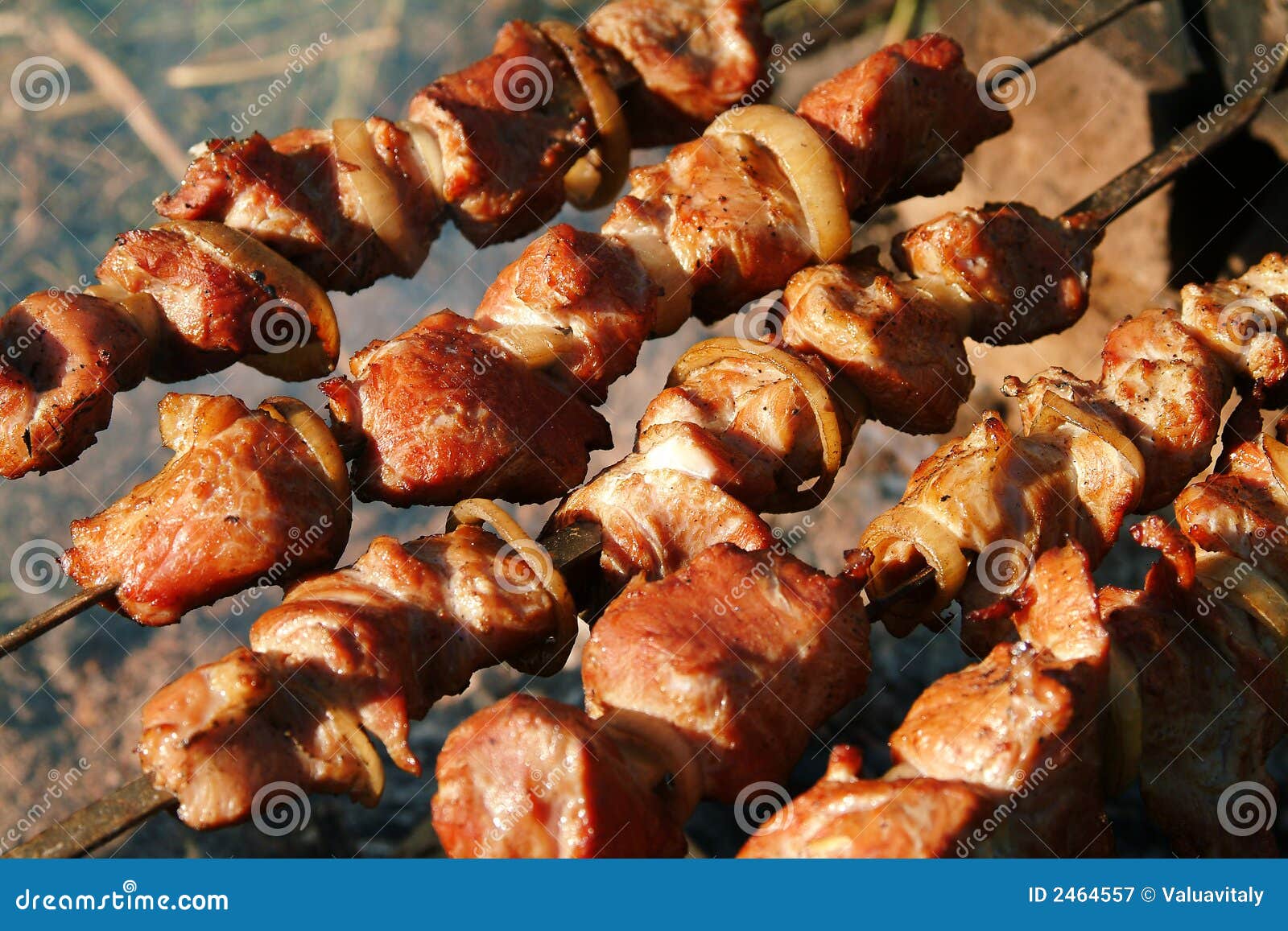 Nice Meat. Shashlik - Grill. Stock Image - Image of picnic, breakfast ...