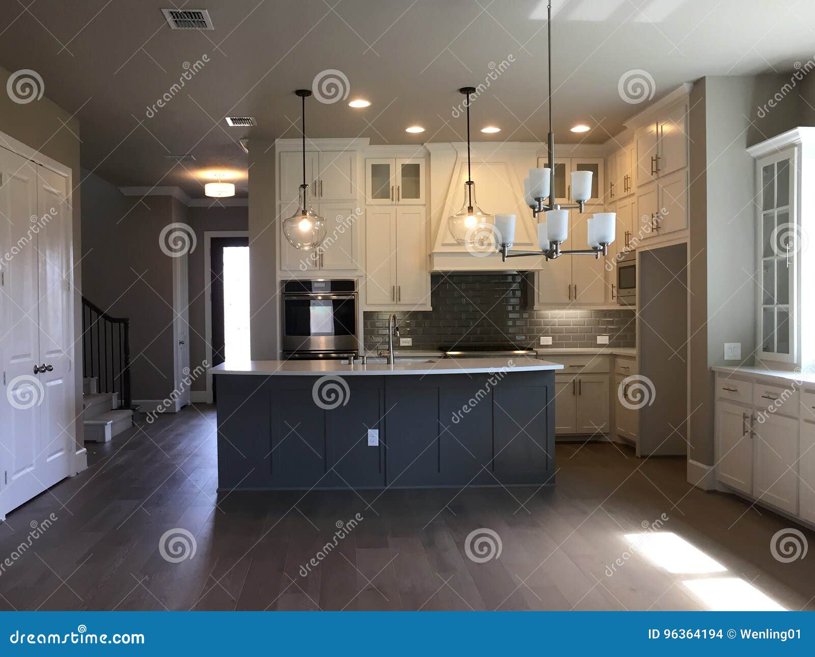 Nice Modern Kitchen Design Of A New House Stock Photo Image Of