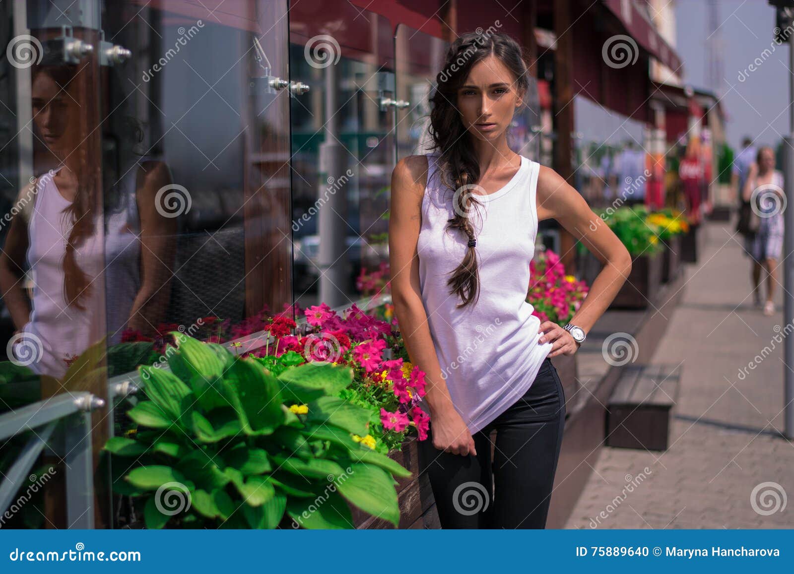 Nice Women Immersed in Dreams about Future Stock Photo - Image of happy ...