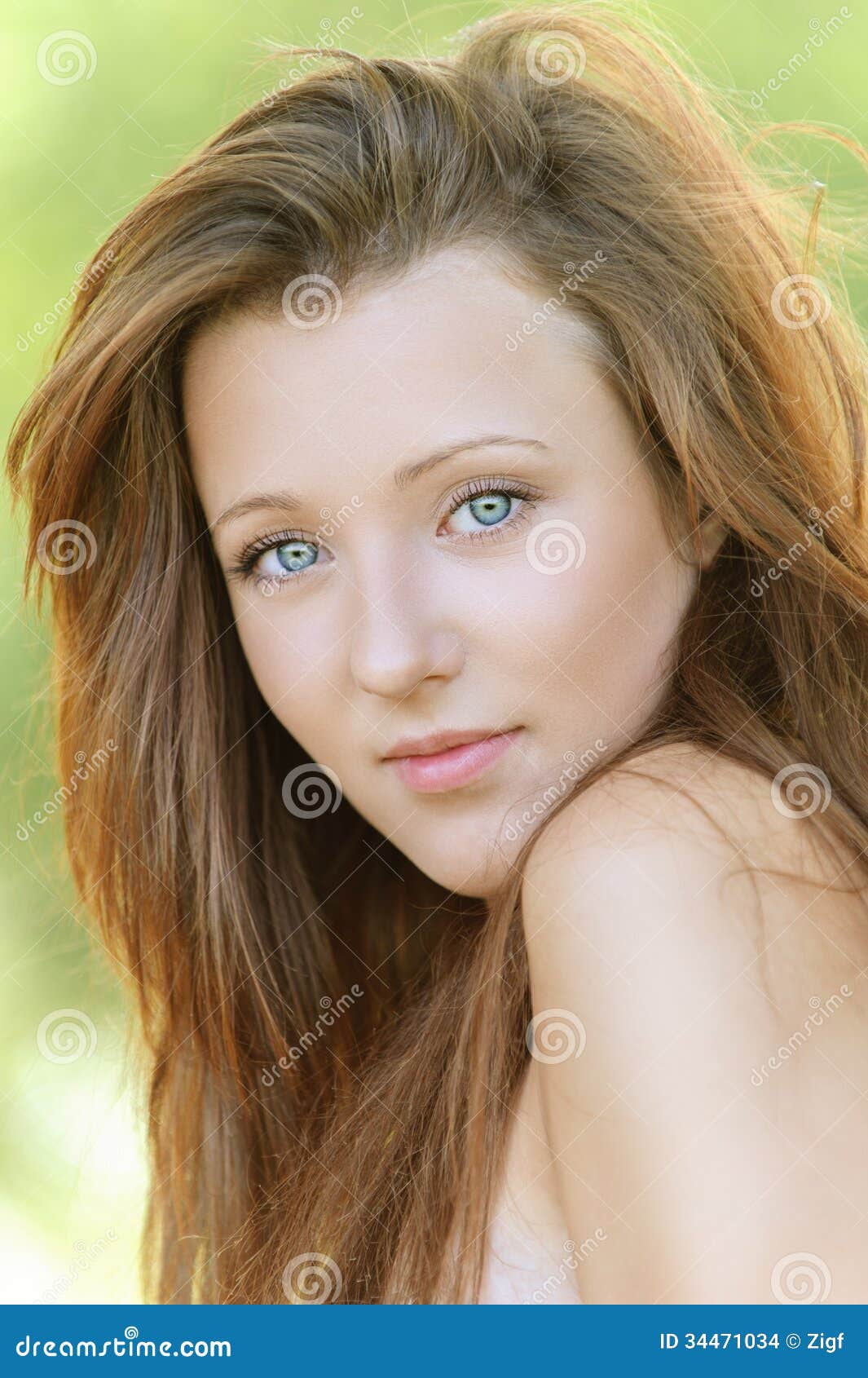 Nice young woman stock photo. Image of green, face, human - 34471034