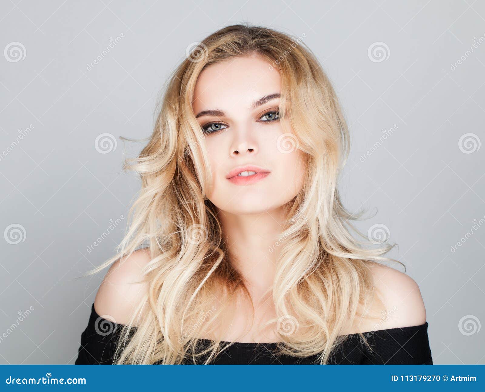 Female Model Woman with Long Blonde Hair Stock Photo - Image of perfect ...