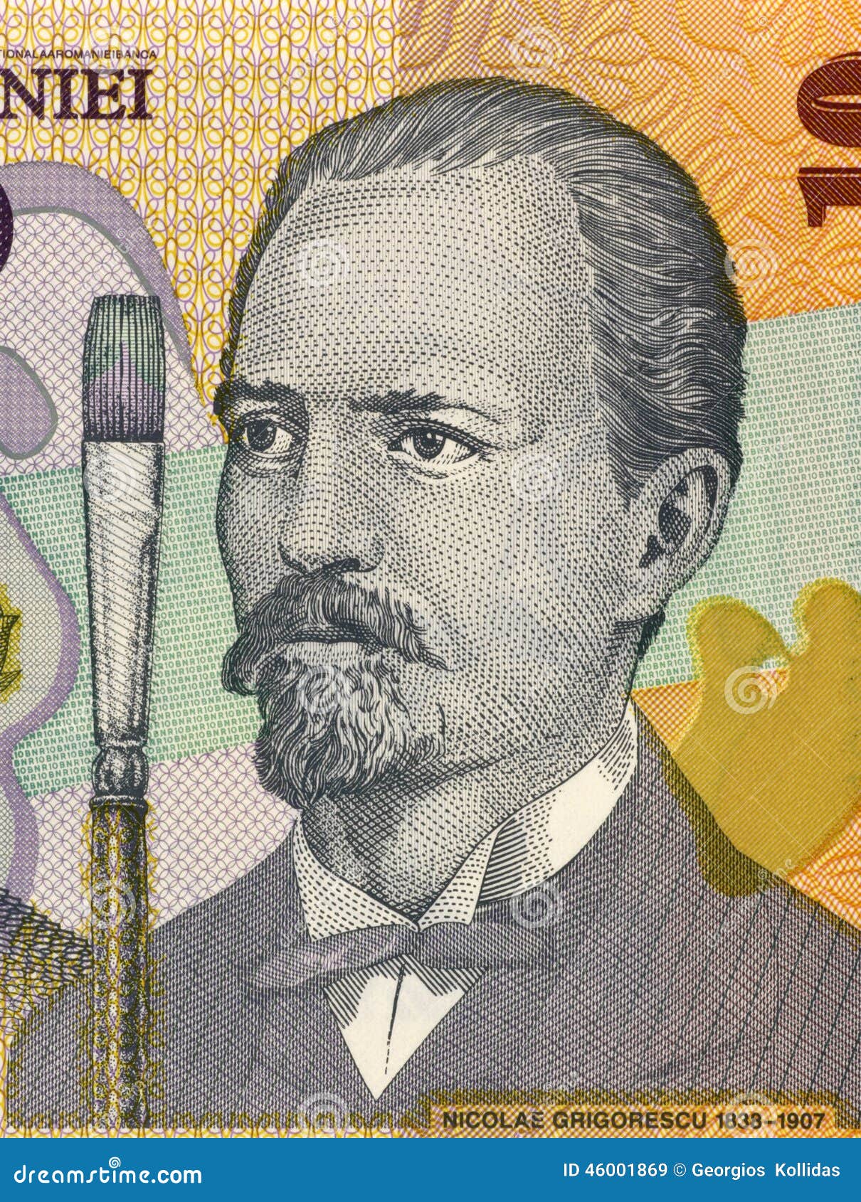 Nicolae Grigorescu editorial stock image. Image of money - 46001869