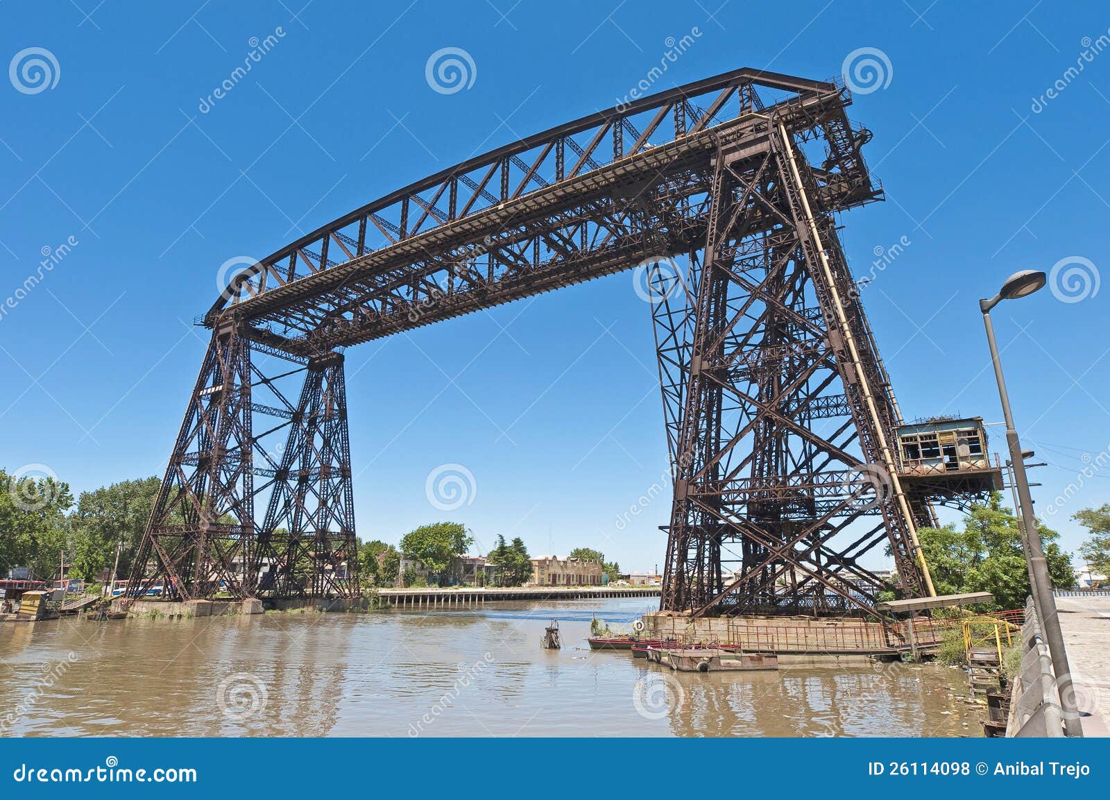 nicolas avellaneda steel bridge across riachuelo